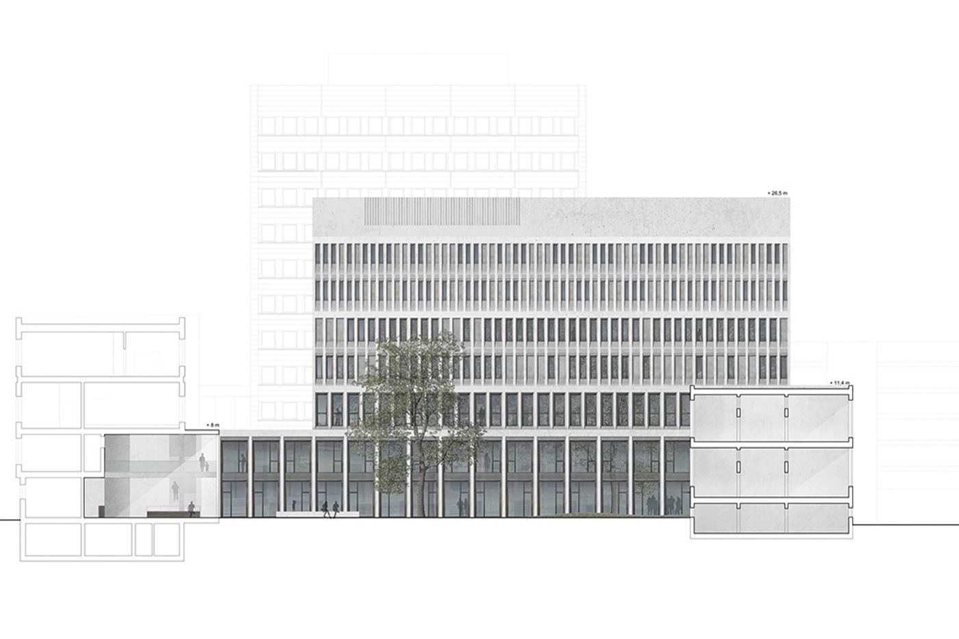Erweiterung Justizzentrum Osnabrück Entwurf